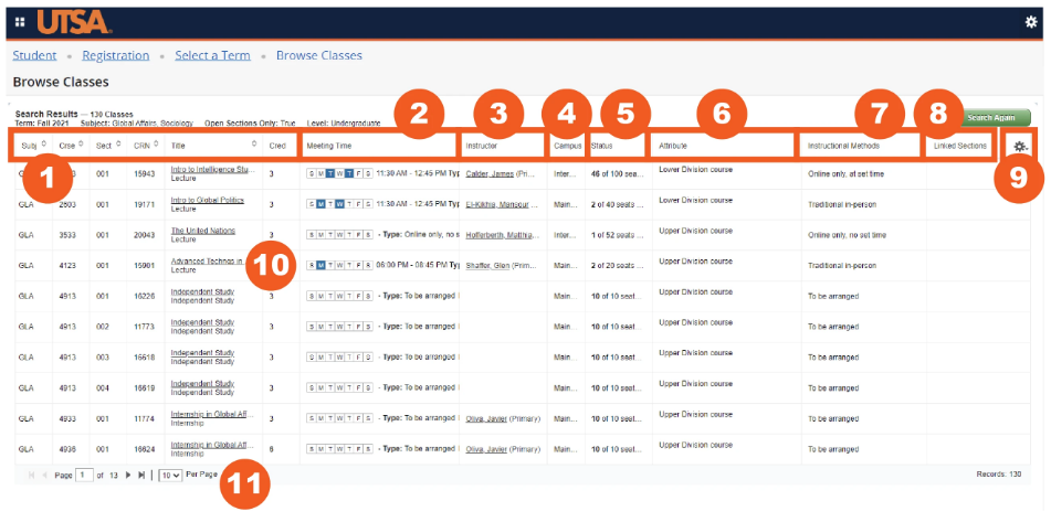 UTSA ASAP Schedule of Classes How to Register Plan Your Semester