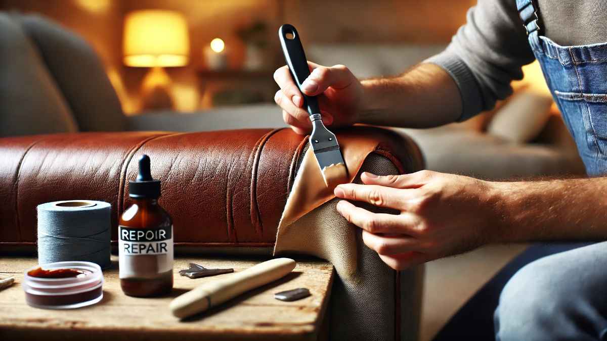 how do you repair faux leather