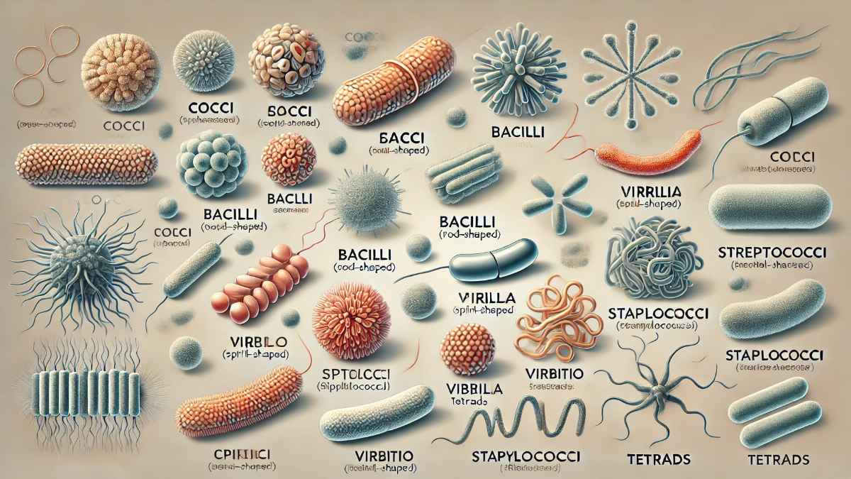 shapes and arrangements of bacteria